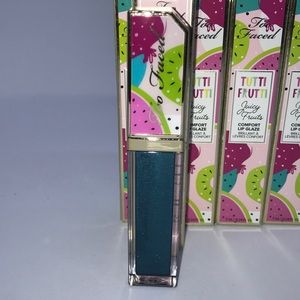 Too Faced Tutti Fruitti Lip Glaze, New in Box, Fun Color + Special Bundle Offer